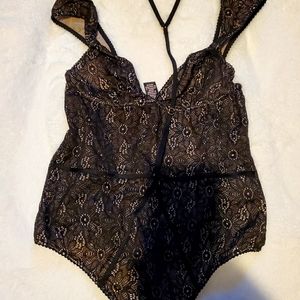 Victoria's secret floral lace teddy
